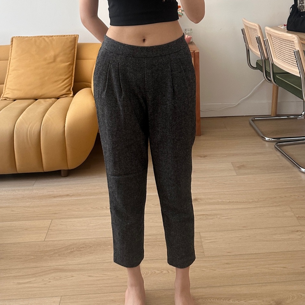 Babaton Gray Ankle Trousers